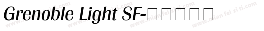 Grenoble Light SF字体转换